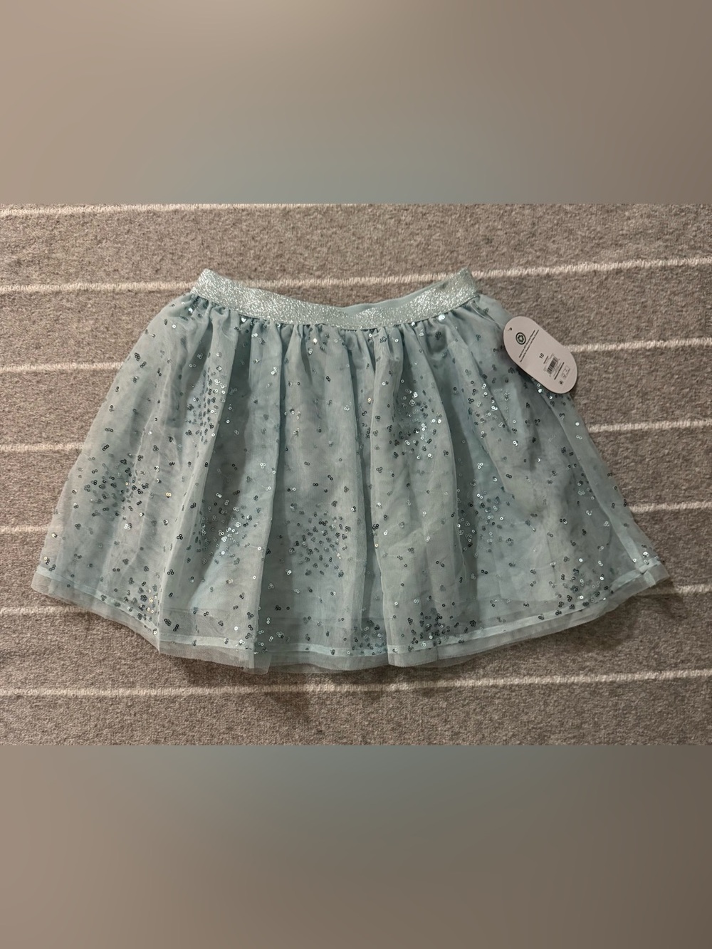 wonder nation Sequin Tulle Skirt in Light Aqua